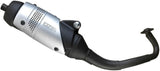 Complete Catalytic Exhaust System With Sound Certification Touring Stainless Steel - Leovince Compatible With Piaggio Typhoon 50 2T (2009-2011)
