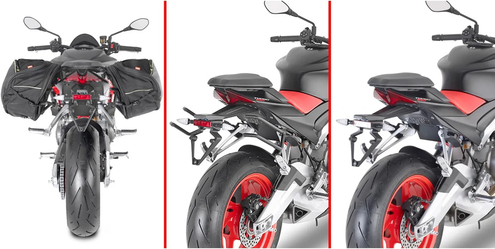Satteltaschen Corium Schwarz 32 Lt Corium Nylon - Givi Kompatibel Mit Aprilia Tuono 660 (2021-2024)