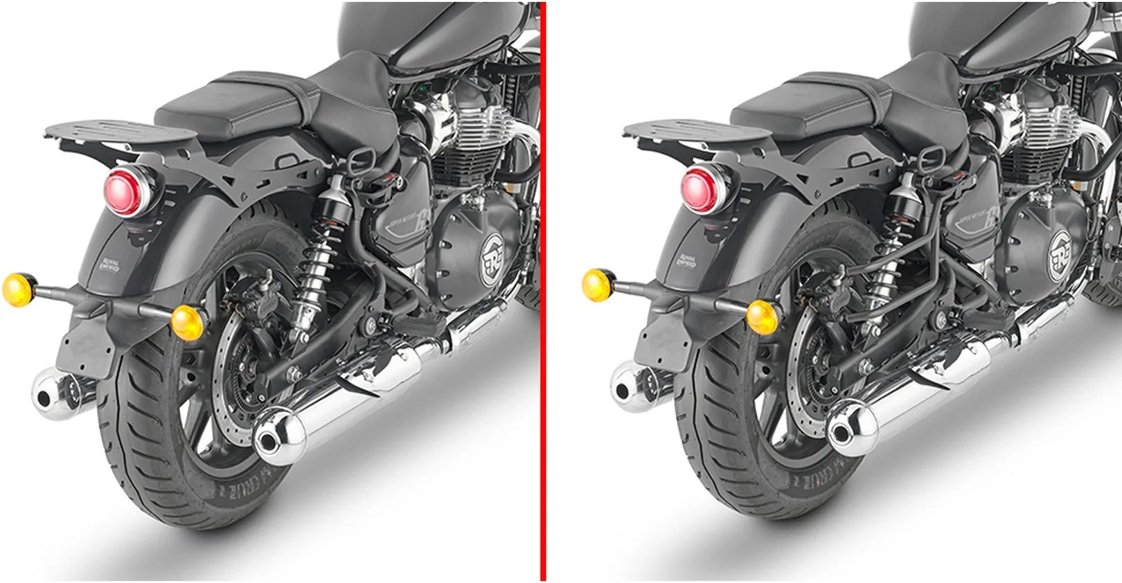 Satteltaschen Schwarz 60 Lt Nylon - Givi Kompatibel Mit Royal Enfield Super Meteor 650 (2023-2024)