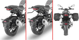 Satteltaschen Corium Schwarz 26 Lt Corium Nylon - Givi Kompatibel Mit Voge Trofeo 500 Ac (2022-2024)