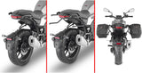 Corium Black Side Bags - 26 Lt Corium Nylon - Givi Compatible With Voge Trofeo 500 Ac (2022-2024)