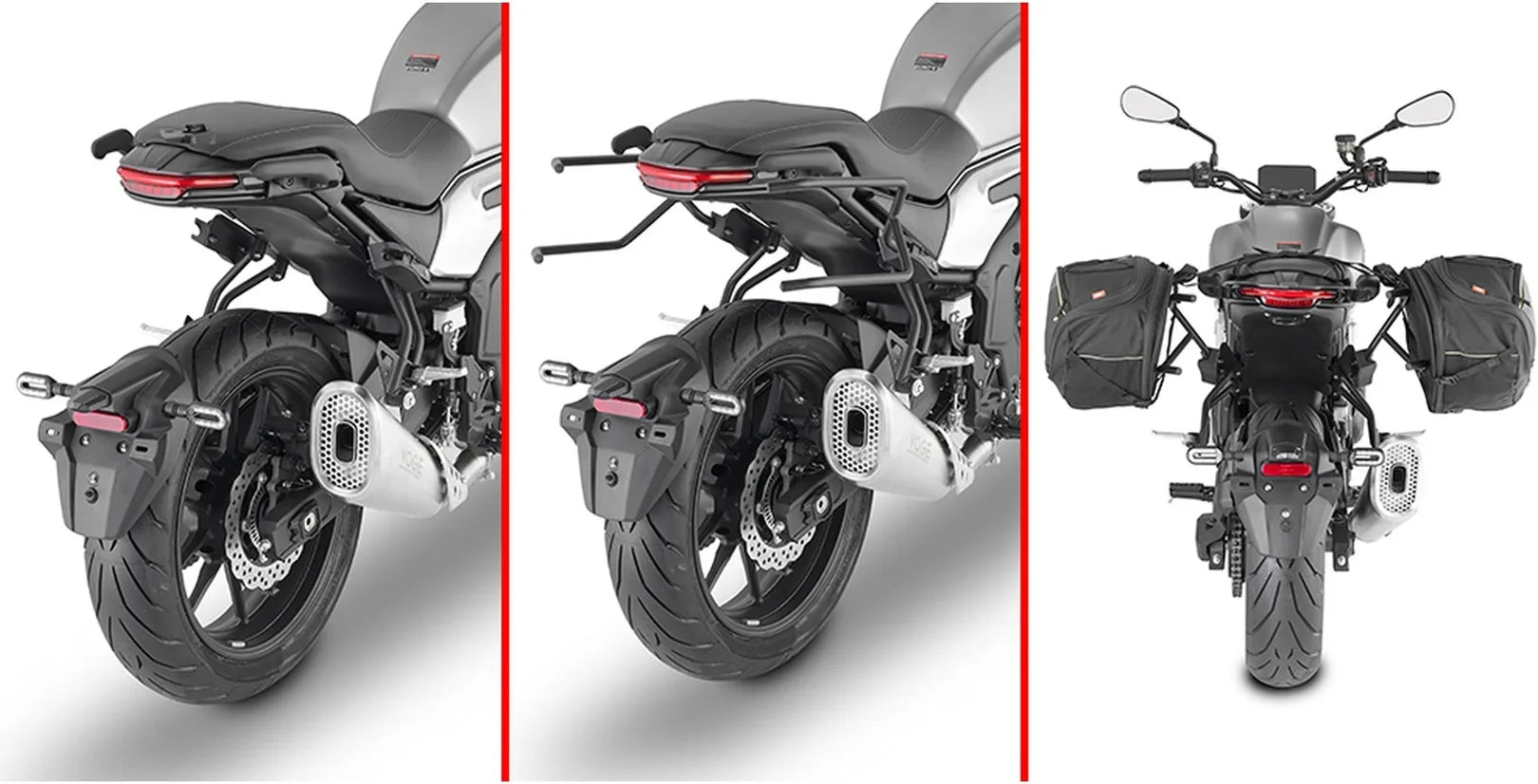 Satteltaschen Schwarz 60 Lt Nylon - Givi Kompatibel Mit Voge Trofeo 500 Ac (2022-2024)