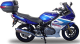 Auspuffendstück Mit Geräuschzulassung Trioval Edelstahl - Gpr Kompatibel Mit Suzuki Gs 500 E - F (1989-2007)