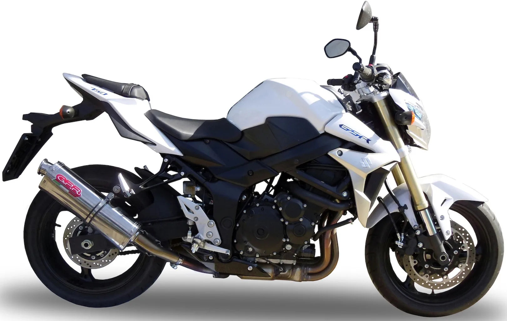 Auspuffendstück Mit Geräuschzulassung Trioval Edelstahl - Gpr Kompatibel Mit Suzuki Gsr 750 (2011-2015)