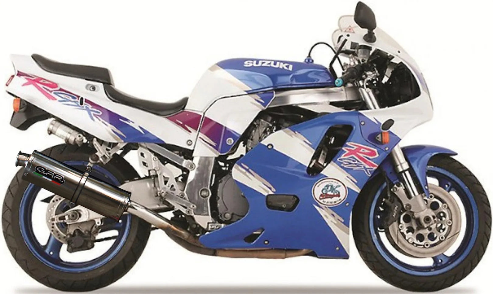Auspuffendstück Mit Geräuschzulassung Trioval Edelstahl - Gpr Kompatibel Mit Suzuki Gsx-R 750 (1992-1995)