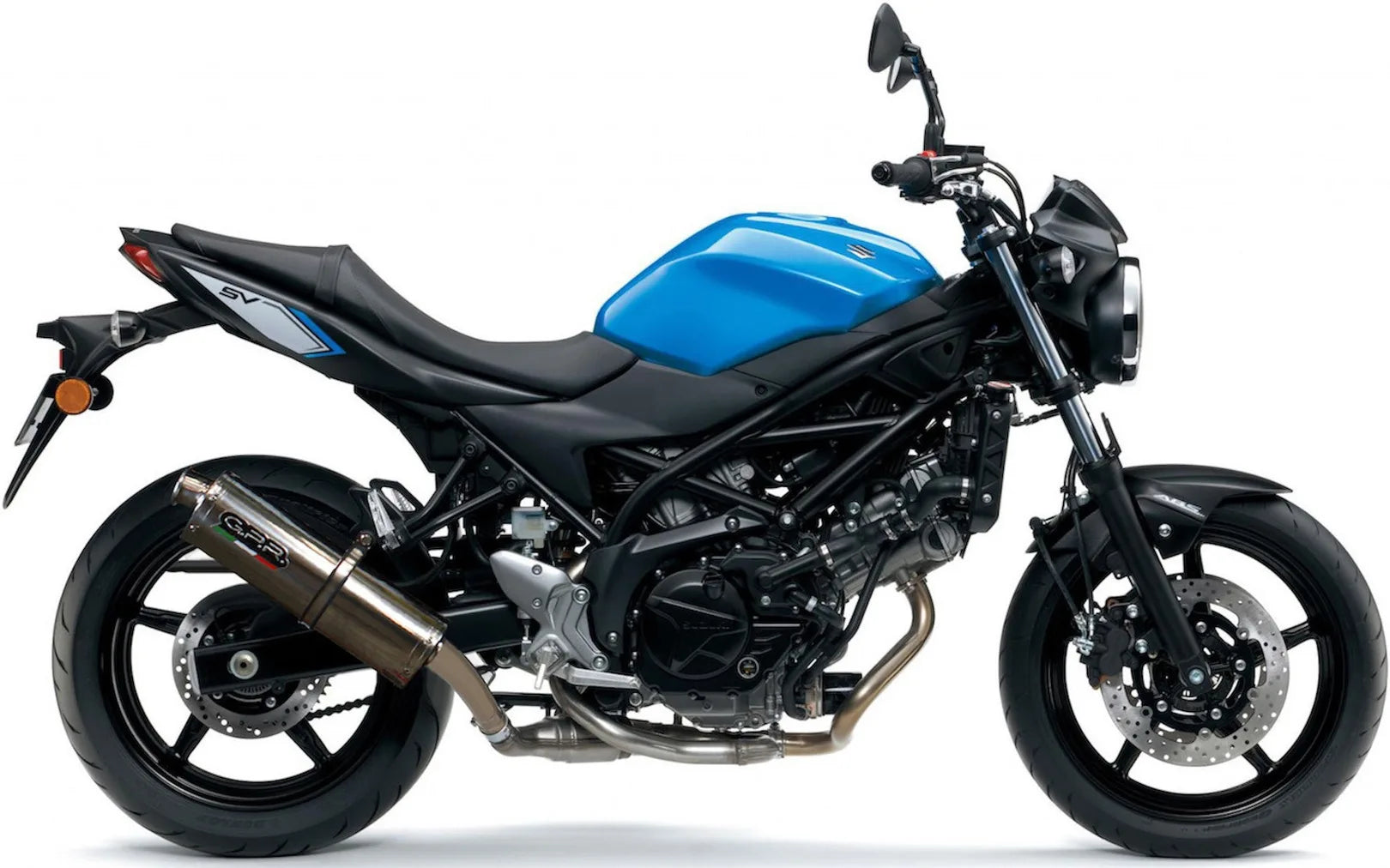 Auspuffendstück Mit Geräuschzulassung Trioval Edelstahl - Gpr Kompatibel Mit Suzuki Sv 650 A (2016-2020)