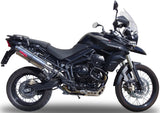 Auspuffendstück Mit Geräuschzulassung Trioval Edelstahl - Gpr Kompatibel Mit Triumph Tiger 800 - Xr - Xc - Xrx - Xcx - Xrt - Xca (2011-2016)