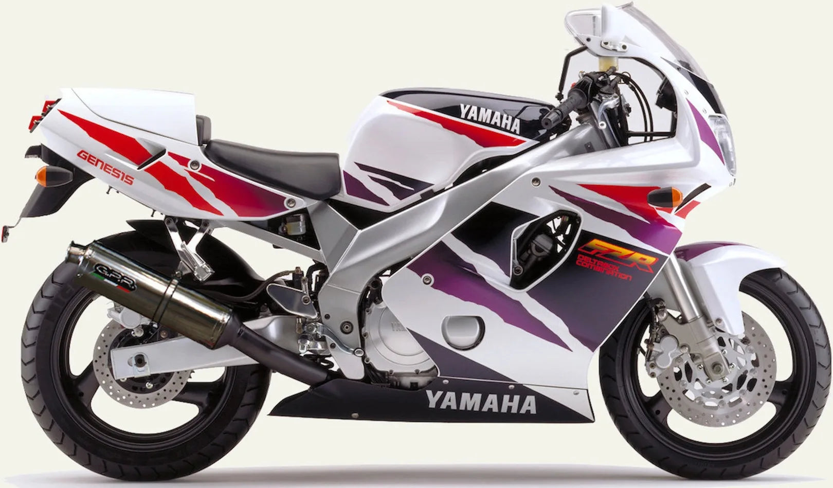 Auspuffendstück Mit Geräuschzulassung Trioval Edelstahl - Gpr Kompatibel Mit Yamaha Fzr 600 (1990-1993)