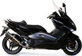 Komplette Auspuffanlage Ohne Katalysator Und Mit Geräuschzulassung Trioval Edelstahl - Gpr Kompatibel Mit Yamaha T-Max 500 (2001-2011)