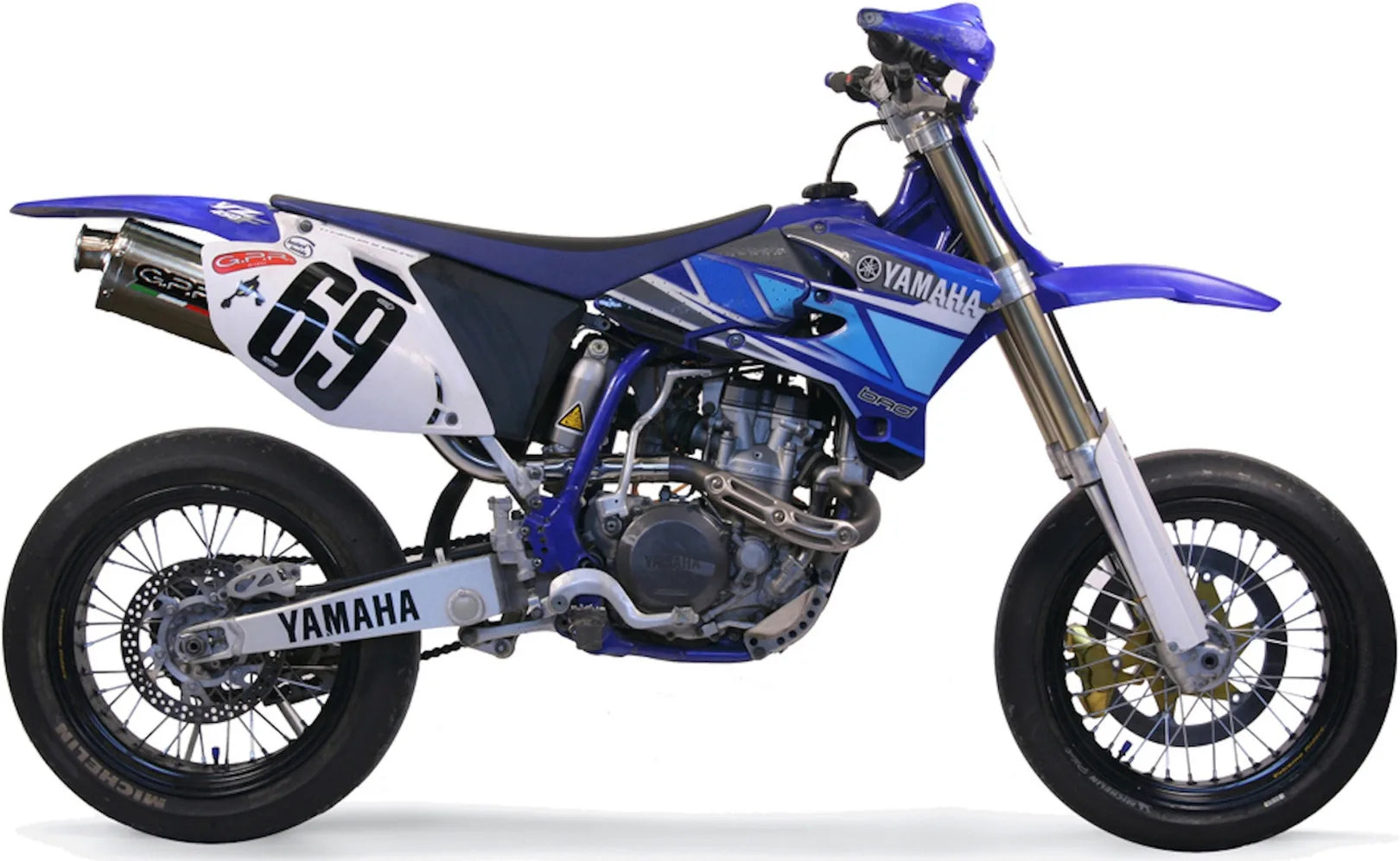 Auspuffendstück Mit Geräuschzulassung Trioval Edelstahl - Gpr Kompatibel Mit Yamaha Yz 450 F (2007-2011)