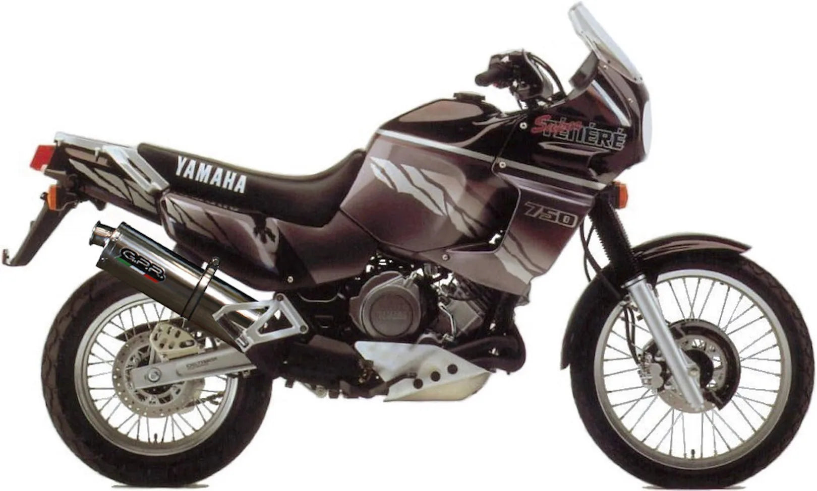 Auspuffendstück Mit Geräuschzulassung Trioval Edelstahl - Gpr Kompatibel Mit Yamaha Xtz 750 Super Ténéré (1989-1997)