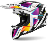 Offroad-Helm Für Motorrad Airoh Twist 3 - Tw3R38 Thermoplastic Hrt Gloss Rainbow Grösse Xxl