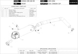 Auspuffendstück Mit Geräuschzulassung Oval Edelstahl - Mivv Kompatibel Mit Honda Cbr 600 Rr (2005-2006)
