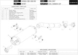 Exhaust Tip With Noise Certification Oval Carbon Carbon - Mivv Compatible With Honda Cbr 1000 Rr (2006-2007)