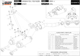 Dual Non-Catalytic Exhaust System With Sound Certification Oval Stainless Steel - Mivv Compatible With Yamaha Fz-6 (2004-2006)