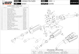 Dual Non-Catalytic Exhaust System With Sound Certification Suono Steel Black Carbon - Mivv Compatible With Yamaha Fz-6 Fazer (2007-2011)