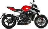 Auspuffendstück Mit Geräuschzulassung Speed Edge Stahl Schwarz Carbon - Mivv Kompatibel Mit Mv Agusta Brutale 800 Rr (2017-2024)