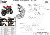Exhaust Tip With Noise Certification Speed Edge Steel Black Carbon - Mivv Compatible With Mv Agusta Brutale 800 Rr (2017-2024)