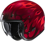 Urban Motorcycle Helmet Hjc V31 Advanced Fiberglass Composite Mc1 Firo Size 06 Xs