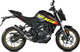Komplette Auspuffanlage Ohne Katalysator Und Mit Geräuschzulassung Gp Carbon Carbon - Mivv Kompatibel Mit Voge Brivido 125R (2023-2024)