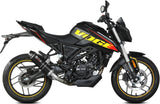 Complete Non-Catalytic Exhaust System With Sound Certification Gp Steel Black Carbon - Mivv Compatible With Voge Brivido 125R (2023-2024)