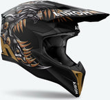 Off-Road Motorcycle Helmet Airoh Wraaap - Wrac35 Thermoplastic Hrt Matte Cyborg Size Xl