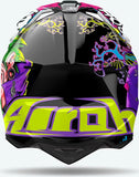 Offroad-Helm Für Motorrad Airoh Wraaap - Wram17 Thermoplastic Hrt Gloss Music Grösse Xxl