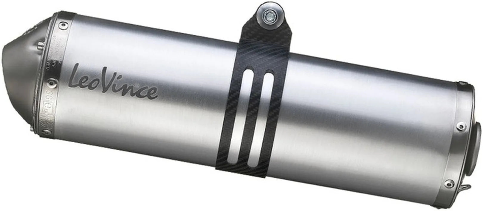 Auspuffendstück Mit Geräuschzulassung Lv-X Aluminium Endkappe Edelstahl - Leovince Kompatibel Mit Suzuki Dr 650 Se (1996-2015)