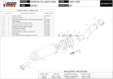 Exhaust Tip With Noise Certification Gp Carbon - Mivv Compatible With Yamaha Fzs 1000 Fazer (2001-2005)