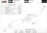Exhaust Tip With Noise Certification Oval Carbon - Mivv Compatible With Yamaha Yzf 1000 R1 (2002-2003)