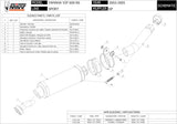 Auspuffendstück Mit Geräuschzulassung Gp Carbon - Mivv Kompatibel Mit Yamaha Yzf 600 R6 (2003-2005)