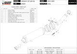 Exhaust Tip With Noise Certification Oval Carbon - Mivv Compatible With Yamaha Yzf 600 R6 (2003-2005)