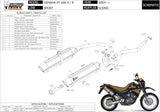 Dual Non-Catalytic Exhaust System With Sound Certification Suono Steel Black Carbon - Mivv Compatible With Yamaha Xt 660 X (2004-2016)