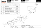 Complete Non-Catalytic Exhaust System With Sound Certification Suono Steel Black Carbon - Mivv Compatible With Yamaha T-Max 500 (2001-2007)