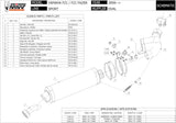 Auspuffendstück Ohne Katalysator Und Mit Geräuschzulassung Oval Carbon - Mivv Kompatibel Mit Yamaha Fz-1 (2006-2016)