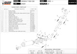 Komplette Auspuffanlage Ohne Katalysator Und Mit Geräuschzulassung Gp Stahl Schwarz - Mivv Kompatibel Mit Yamaha T-Max 500 (2008-2011)