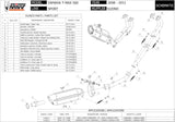 Komplette Auspuffanlage Ohne Katalysator Und Mit Geräuschzulassung Suono Stahl Schwarz Carbon - Mivv Kompatibel Mit Yamaha T-Max 500 (2008-2011)