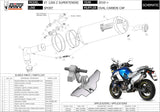 Auspuffendstück Mit Geräuschzulassung Oval Titan Carbon - Mivv Kompatibel Mit Yamaha Xt 1200 Z Super Ténéré (2010-2020)
