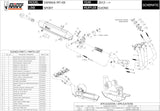 Complete Catalytic Exhaust System With Sound Certification Suono Steel Black Carbon - Mivv Compatible With Yamaha Mt-09 (2013-2020)