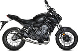 Komplette Auspuffanlage Ohne Katalysator Und Ohne Geräuschzulassung Mk3 Carbon - Mivv Kompatibel Mit Yamaha Fz-07 (2014-2024)