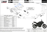 Complete Non-Catalytic Exhaust System With Sound Certification Delta Race Steel Black Carbon - Mivv Compatible With Yamaha Mt-07 (2014-2024)