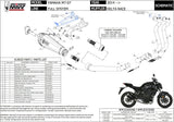 Komplette Abgasanlage Mit Katalysator Und Geräuschzulassung Delta Race Stahl Schwarz Carbon - Mivv Kompatibel Mit Yamaha Mt-07 (2014-2024)