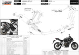 Komplette Abgasanlage Mit Katalysator Und Geräuschzulassung Gp Stahl Schwarz - Mivv Kompatibel Mit Yamaha Mt-07 (2014-2024)