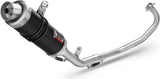 Komplette Auspuffanlage Ohne Katalysator Und Mit Geräuschzulassung Gp Stahl Schwarz - Mivv Kompatibel Mit Yamaha Yzf-R 125 (2014-2018)