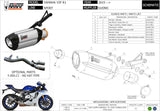 Non-Catalytic Exhaust Tip With Sound Certification Suono Steel Black Carbon - Mivv Compatible With Yamaha Yzf 1000 R1 (2015-2022)