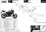 Auspuffendstück Mit Geräuschzulassung Suono Stahl Schwarz Carbon - Mivv Kompatibel Mit Yamaha Mt-03 (2016-2024)