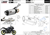 Auspuffendstück Mit Geräuschzulassung Suono Stahl Schwarz Carbon - Mivv Kompatibel Mit Yamaha Mt-10 (2016-2022)