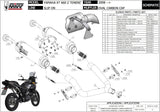 Doppelauspuffanlage Ohne Katalysator Mit Geräuschzulassung Oval Titan Carbon - Mivv Kompatibel Mit Yamaha Xt 660 Z (2008-2016)