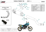 Auspuffendstück Mit Geräuschzulassung Dakar Edelstahl - Mivv Kompatibel Mit Yamaha Ténéré 700 (2019-2024)