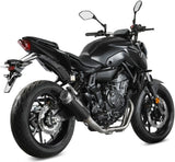 Komplette Abgasanlage Mit Katalysator Und Geräuschzulassung Gppro Carbon - Mivv Kompatibel Mit Yamaha Fz-07 (2021-2024)